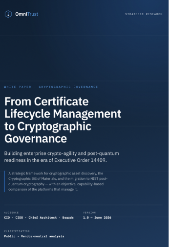 From Certificate Lifecycle Management to Cryptographic Governance — OmniTrust White Paper