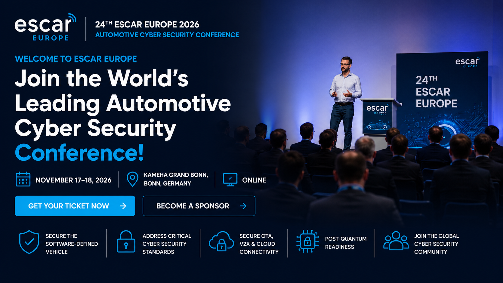24th escar Europe 2026 — Automotive Cyber Security Conference